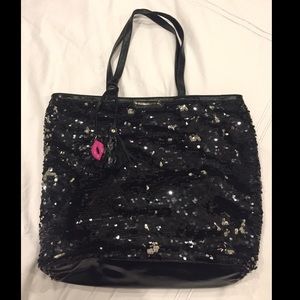 Betsey Johnson Black sequin bag